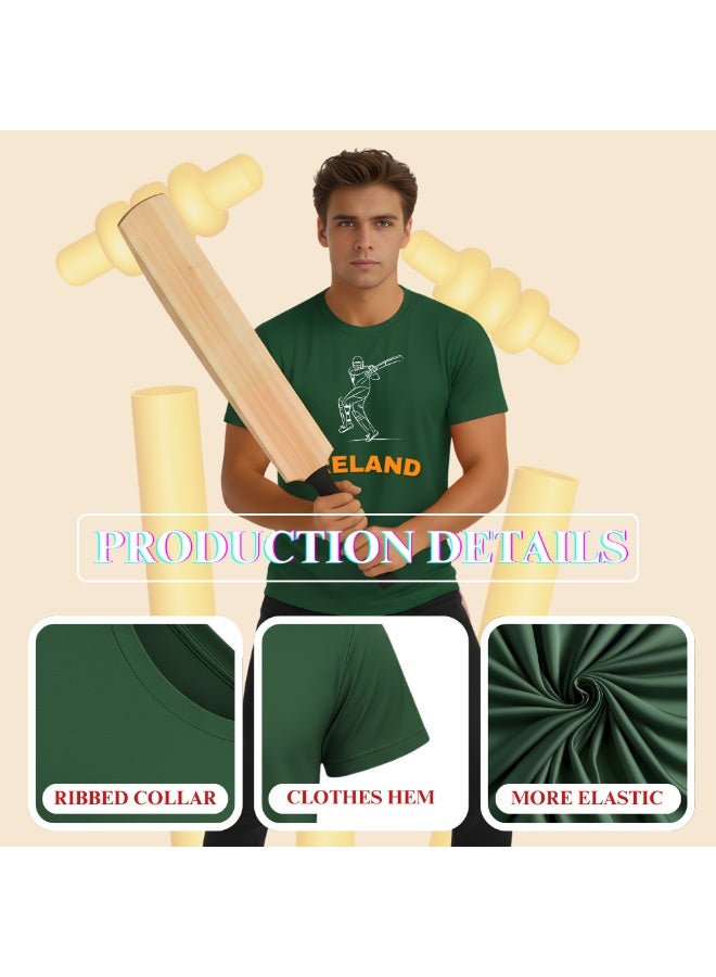 برينت شوب فور مي قميص رياضي لمنتخب أيرلندا للكريكيت للرجال | قماش رياضي خفيف الوزن | ياقة دائرية وأكمام قصيرة | مناسب للارتداء اليومي والتدريب - Image 4